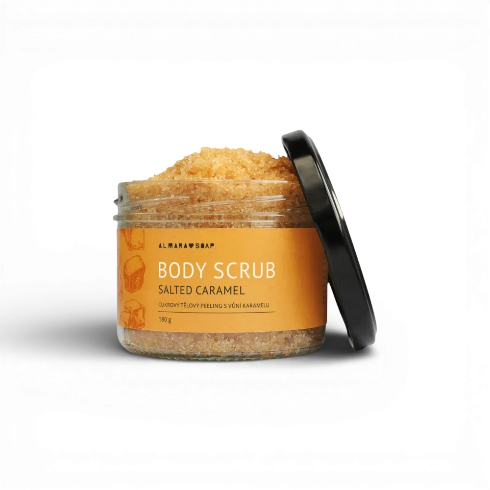 Almara Soap - Body scrub slaný karamel, peeling 180g