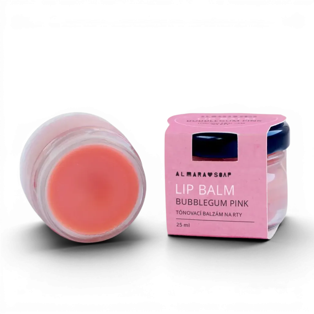 [AS-02BLPSBLBUBL00CZ] Almara Soap  - Lip Balm -  Bubblegum Pink  25ml
