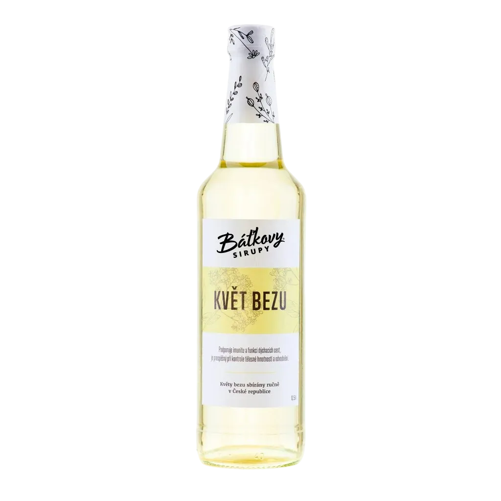 Báťkovy sirupy - Bezový sirup (květ bezu) 500ml