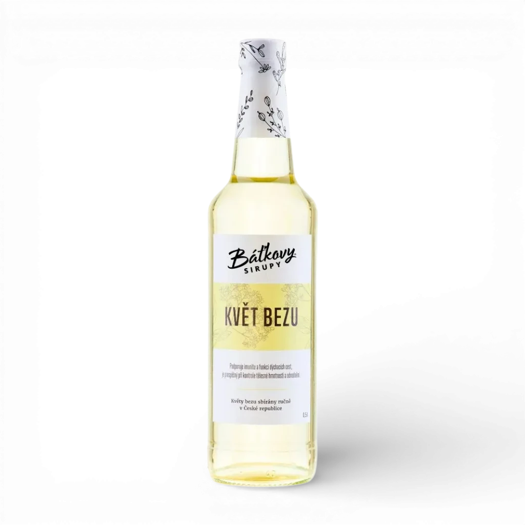 Báťkovy sirupy - Bezový sirup (květ bezu) 500ml