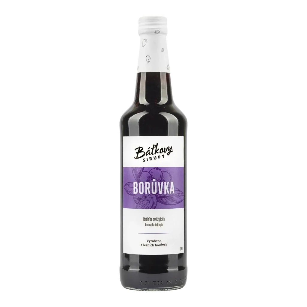 Báťkovy sirupy - Borůvkový sirup 500ml