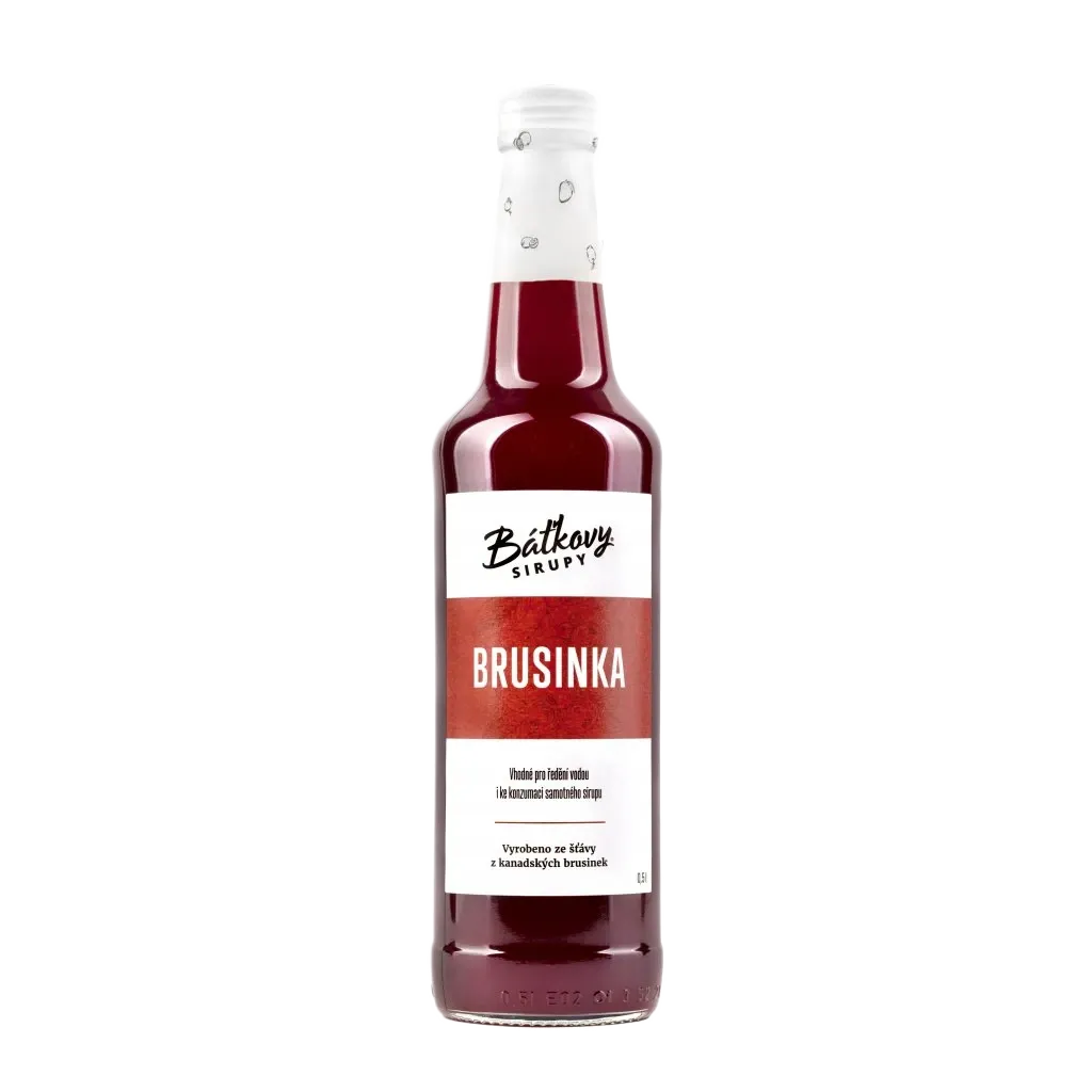 Báťkovy sirupy - Brusinkový sirup 500ml