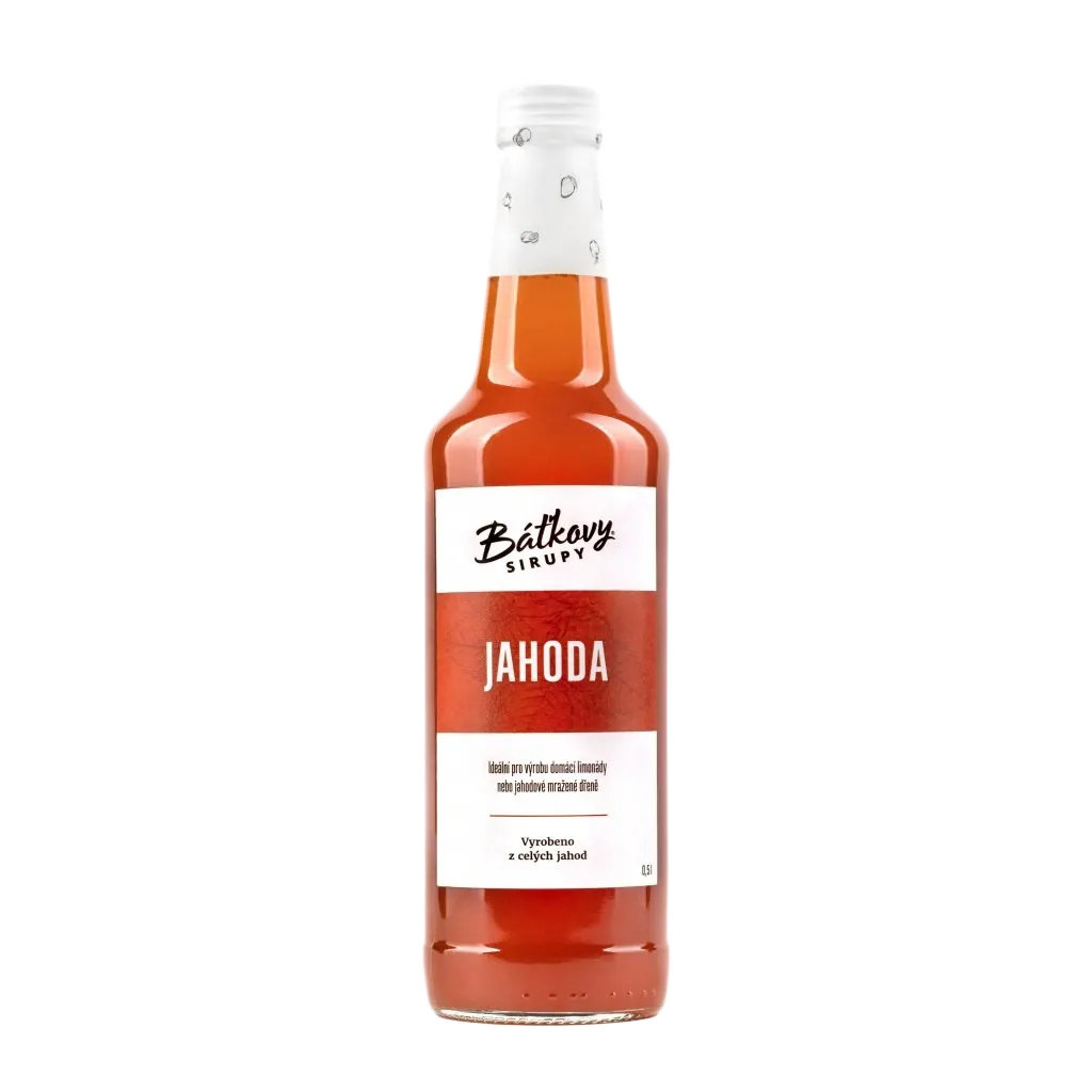 Báťkovy sirupy - Jahodový sirup 500ml