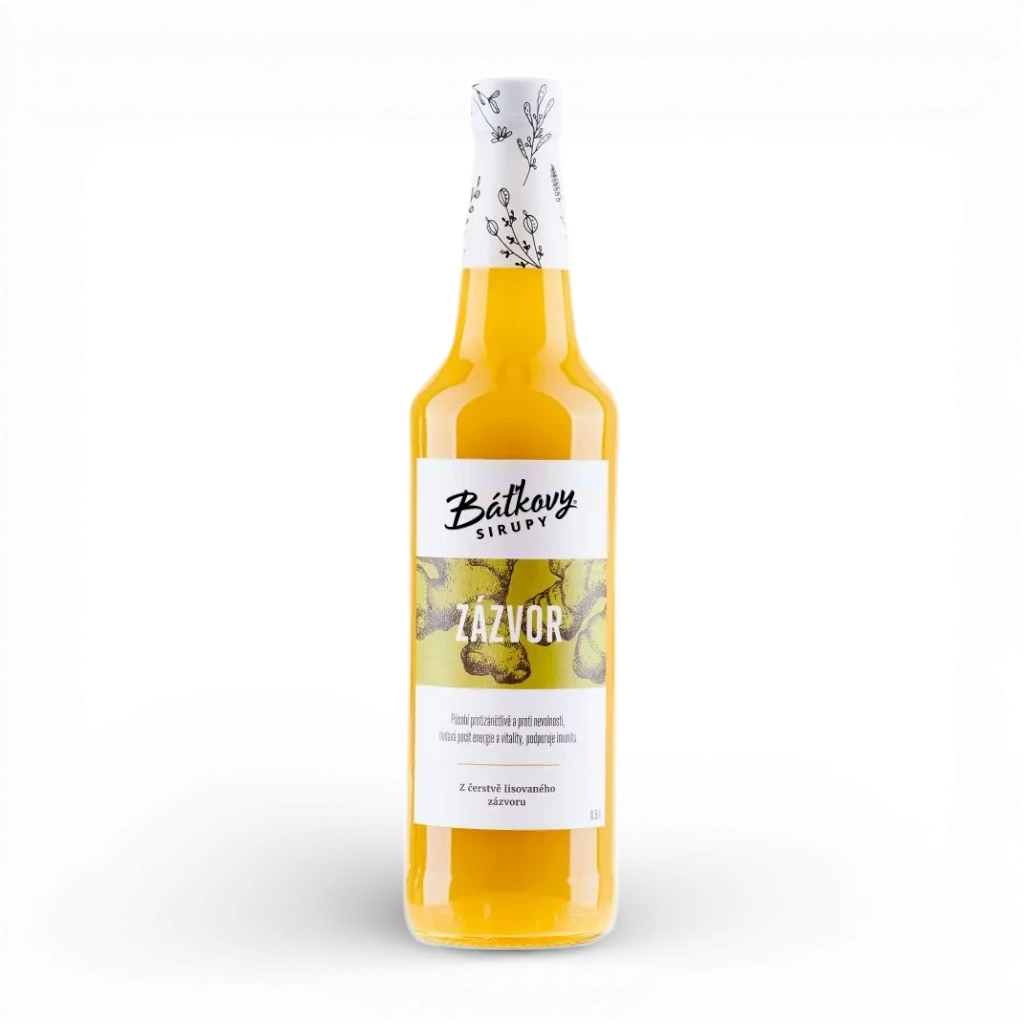 [167] Báťkovy sirupy - Zázvorový sirup 500ml
