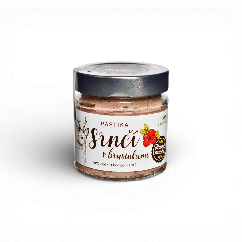 Dobroty z přírody - Paštika srnčí s brusinkami 150g