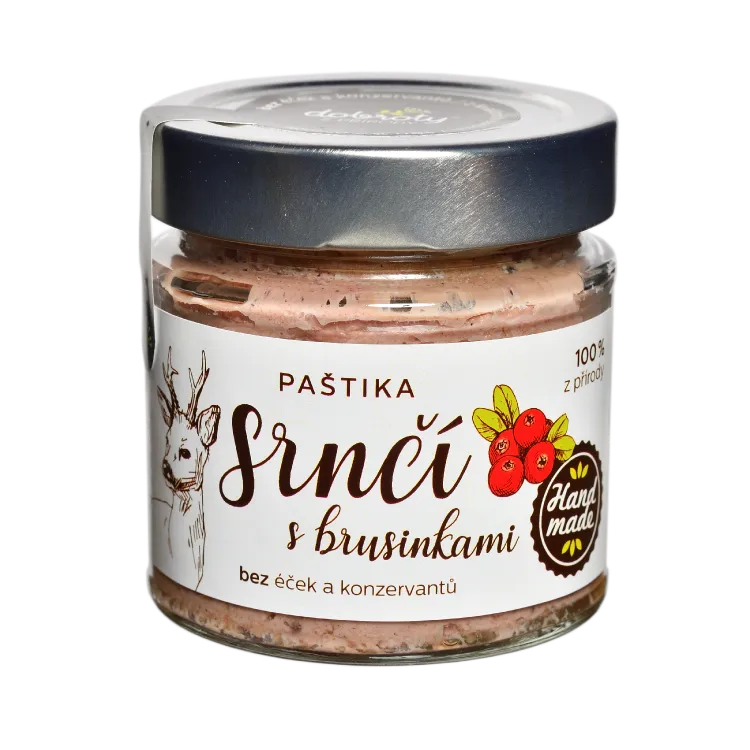Dobroty z přírody - Paštika srnčí s brusinkami 150g