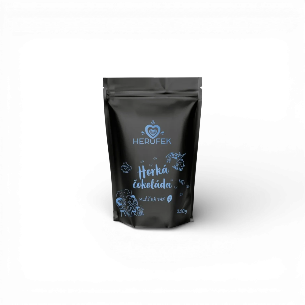 Herůfek - Horká čokoláda mléčná 54% Bio 200g