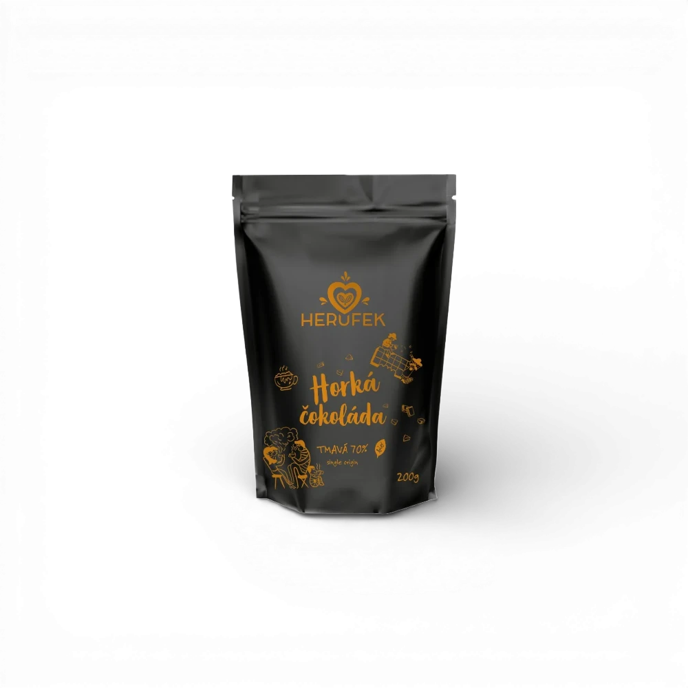Herůfek - Horká čokoláda tmavá 70%  Bio 200g