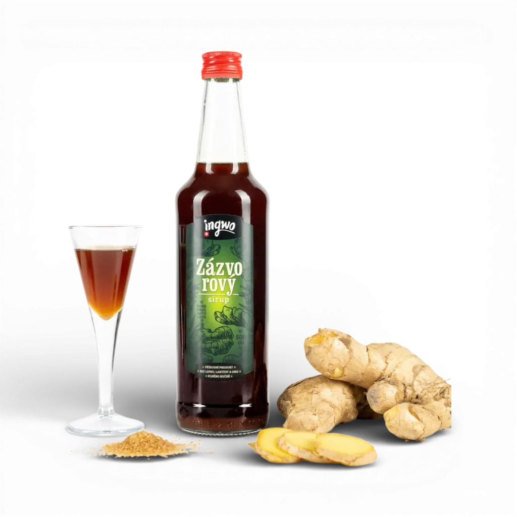 Ingwo - Zázvorový sirup 0,5l