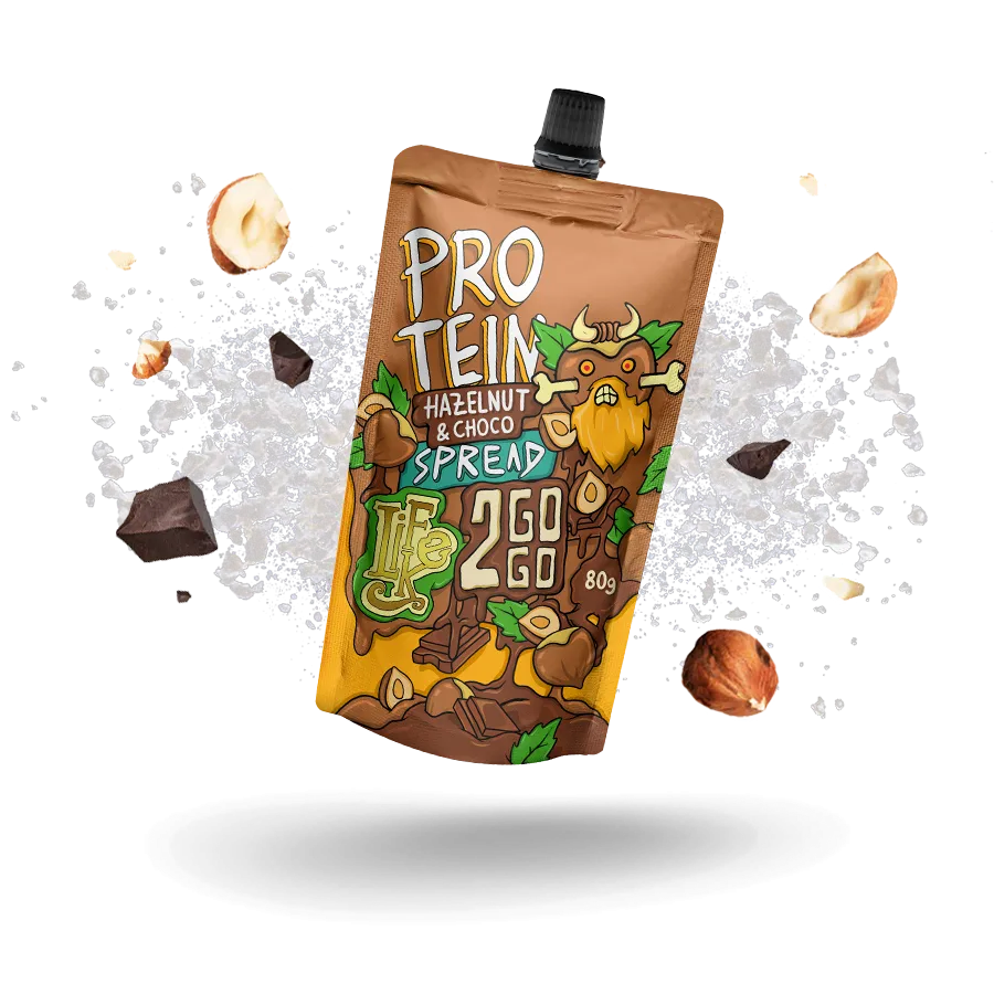 LifeLike - 2GOGO Protein Hazelnut & Choco Spread 80g