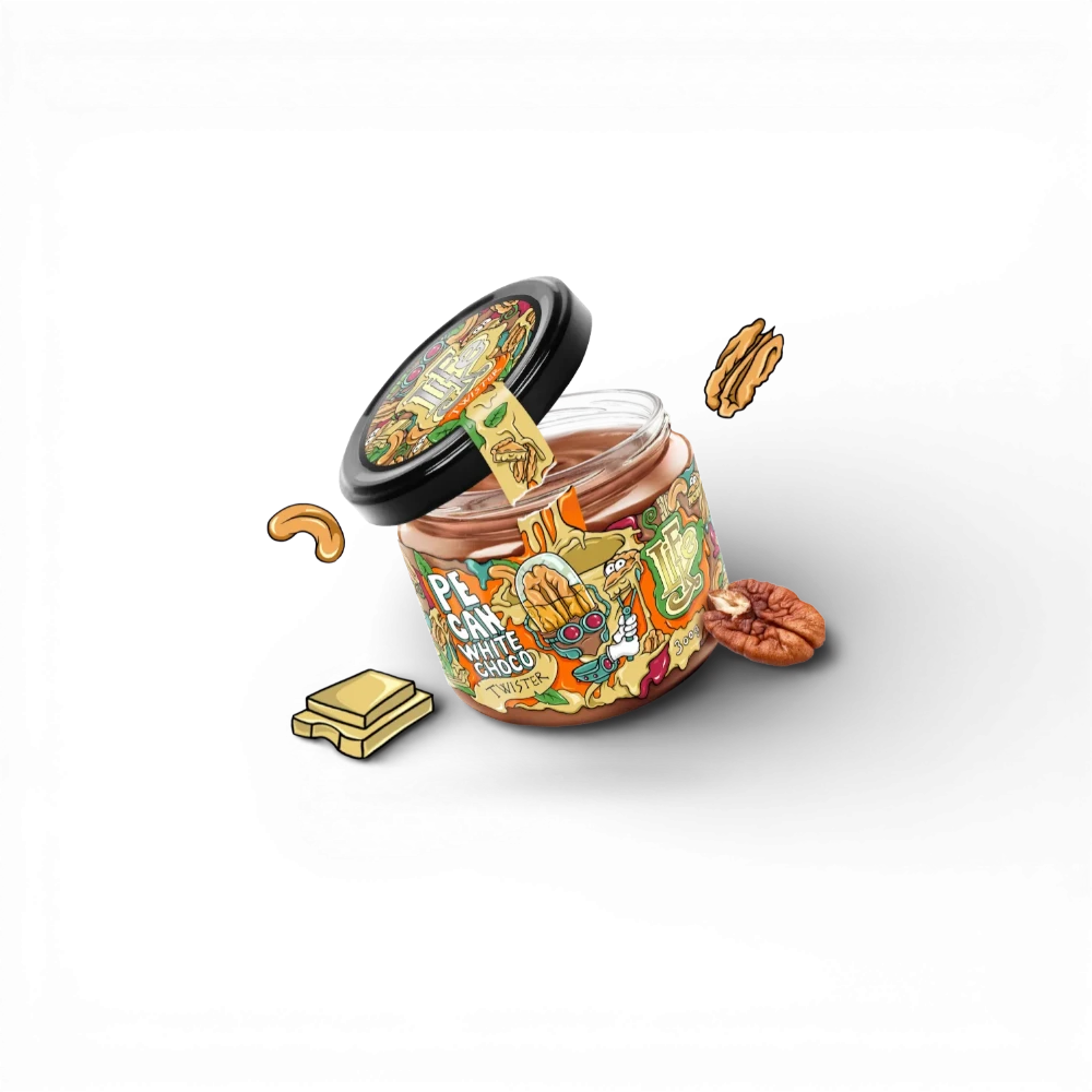 LifeLike - Twister Pecan white choco 300g