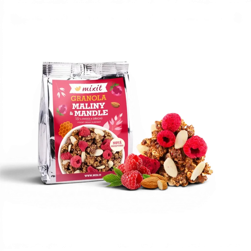 [1339363142139290] Mixit - Granola z pece - Maliny a mandle do kapsy 70g