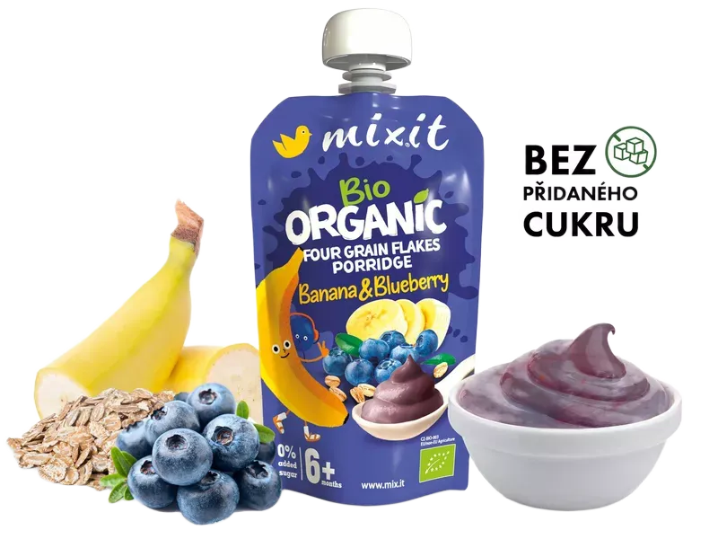 Mixit - Mixit BIO kapsička - Banán a borůvka 110g