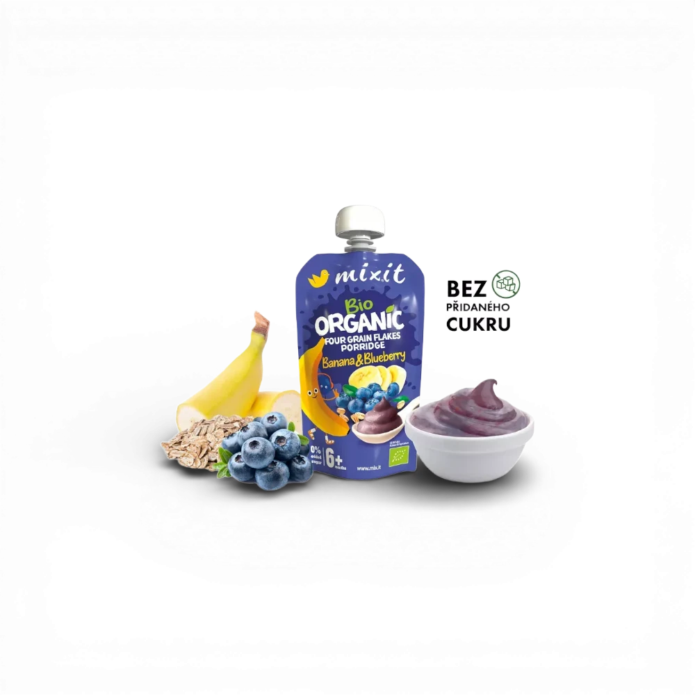 Mixit - Mixit BIO kapsička - Banán a borůvka 110g