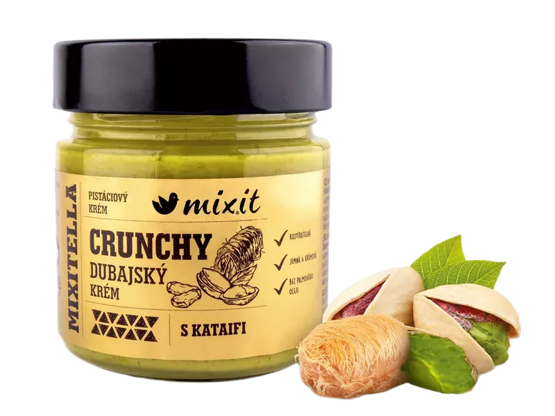 [8595685236414] Mixit - Mixitella - Křupavý dubajský krém s kataifi 220g