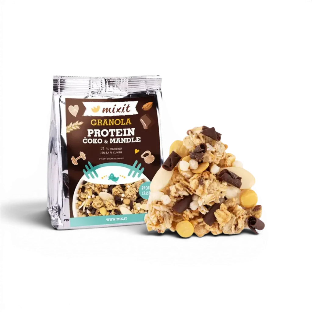 Mixit - Proteinová granola z pece - Čokoláda a mandle do kapsy 70g