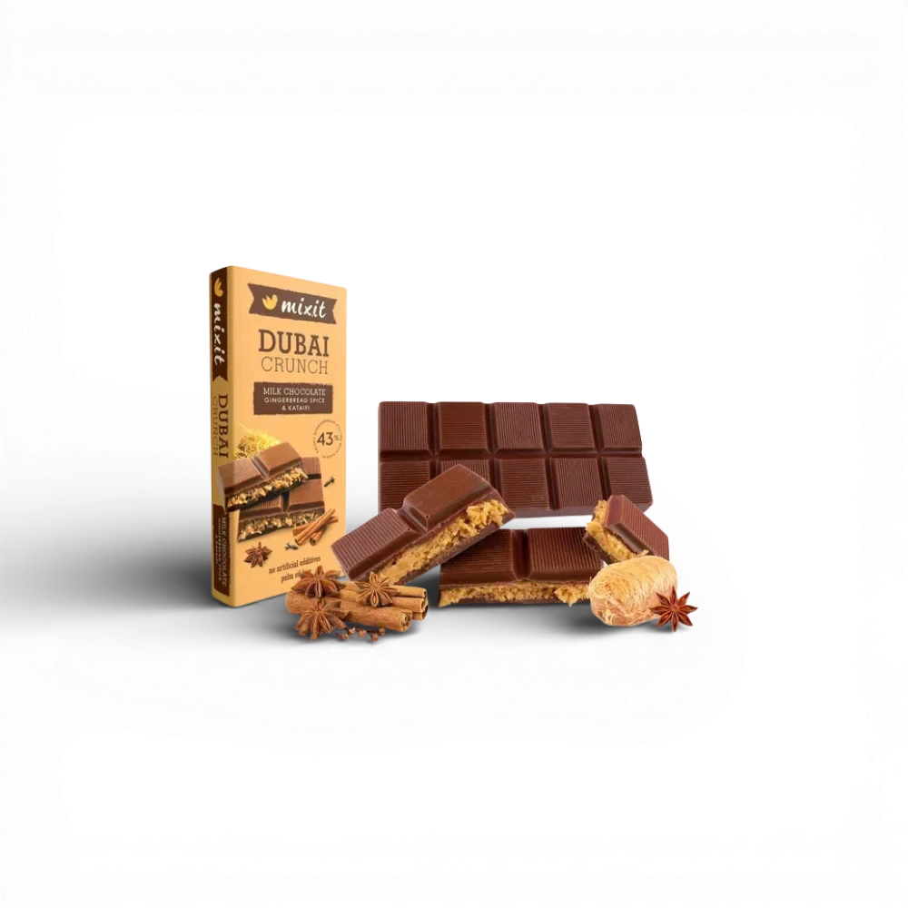 Mixit - Vánoční dubajská čokoláda - Perníkové koření a kataifi 70g