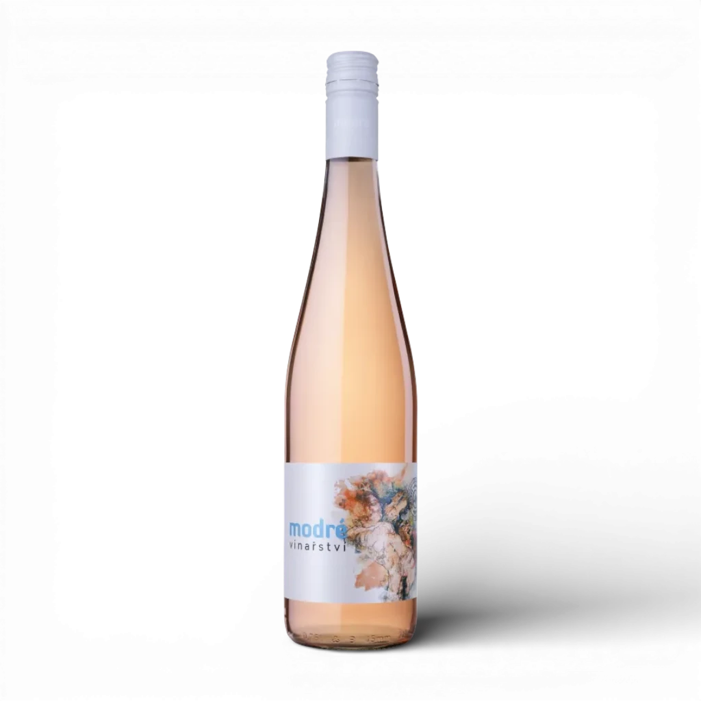[1855489328239510] Modré vinařství - Cabernet Moravia-rosé - Pozdní sběr 2024 - polosuché 0,75l 12%