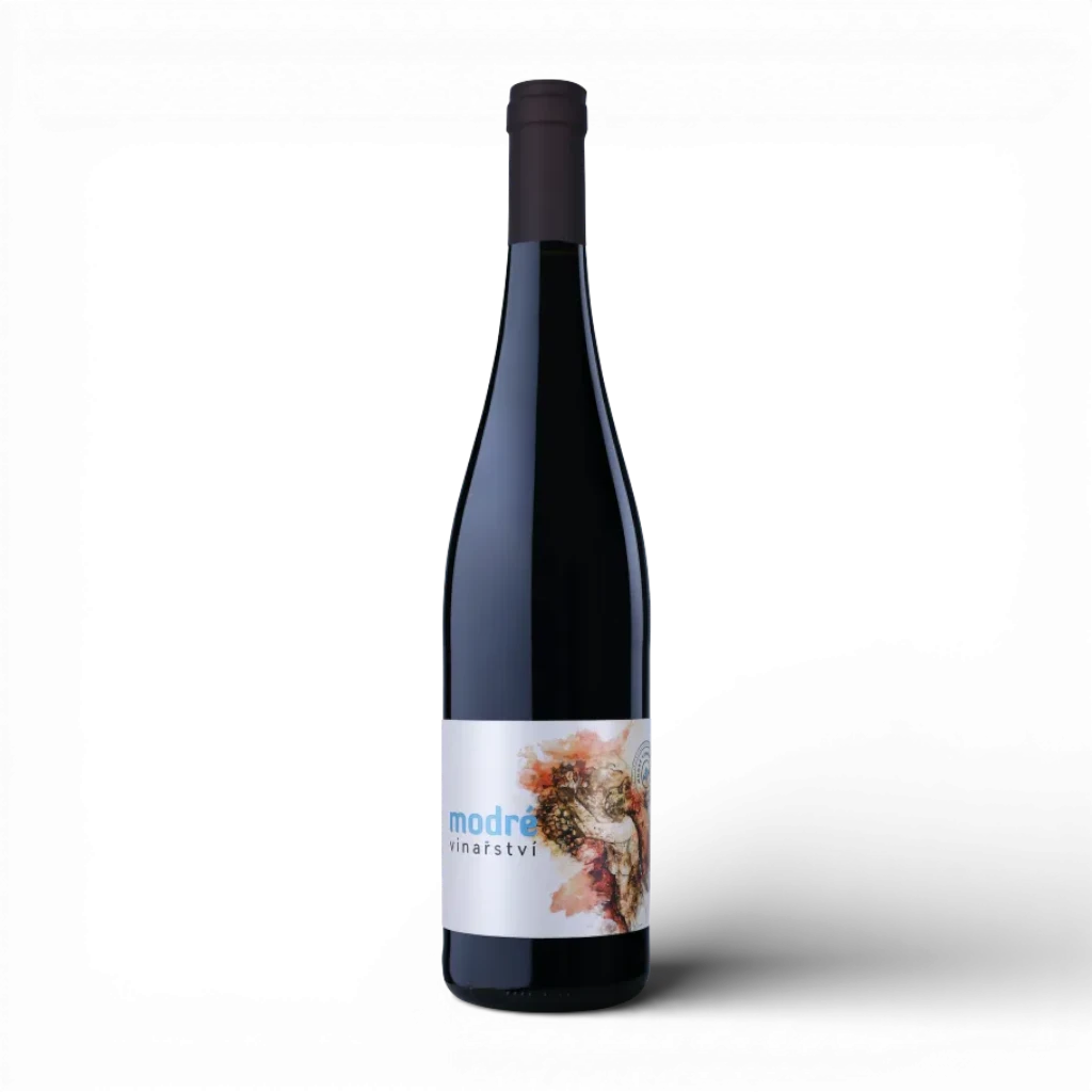 [1855426744926270] Modré vinařství - Merlot barrique - Výběr z hroznů 2023 - suché 0,75l 14%