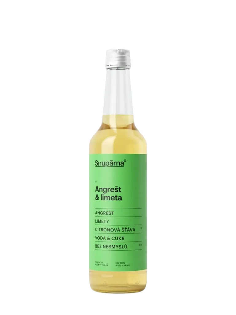 Sirupárna - Angrešt & limeta sirup  0,5L