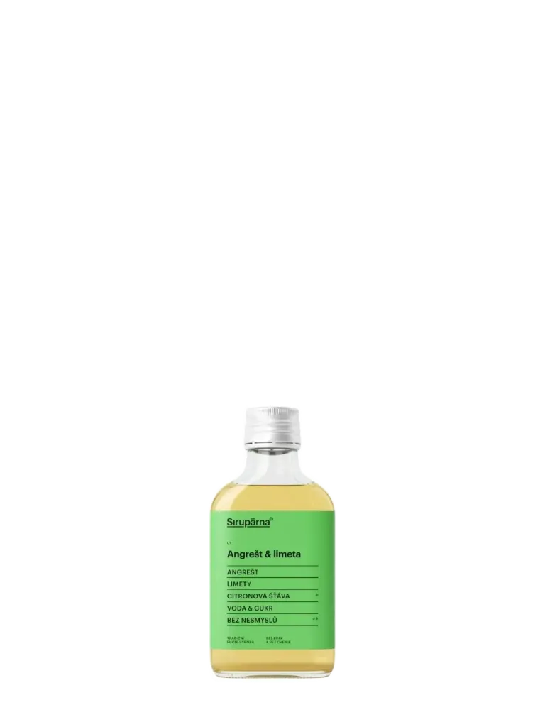 Sirupárna - Angrešt & limeta sirup 0,1L