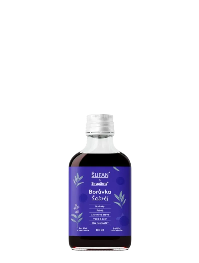 Sirupárna - Borůvka & Šalvěj sirup 0,1L