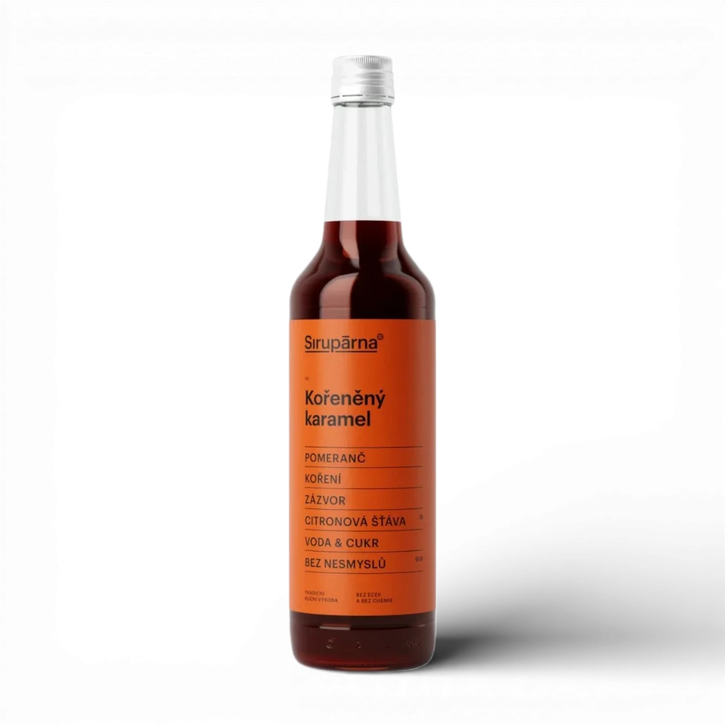 Sirupárna - Kořeněný karamel sirup 0,5L