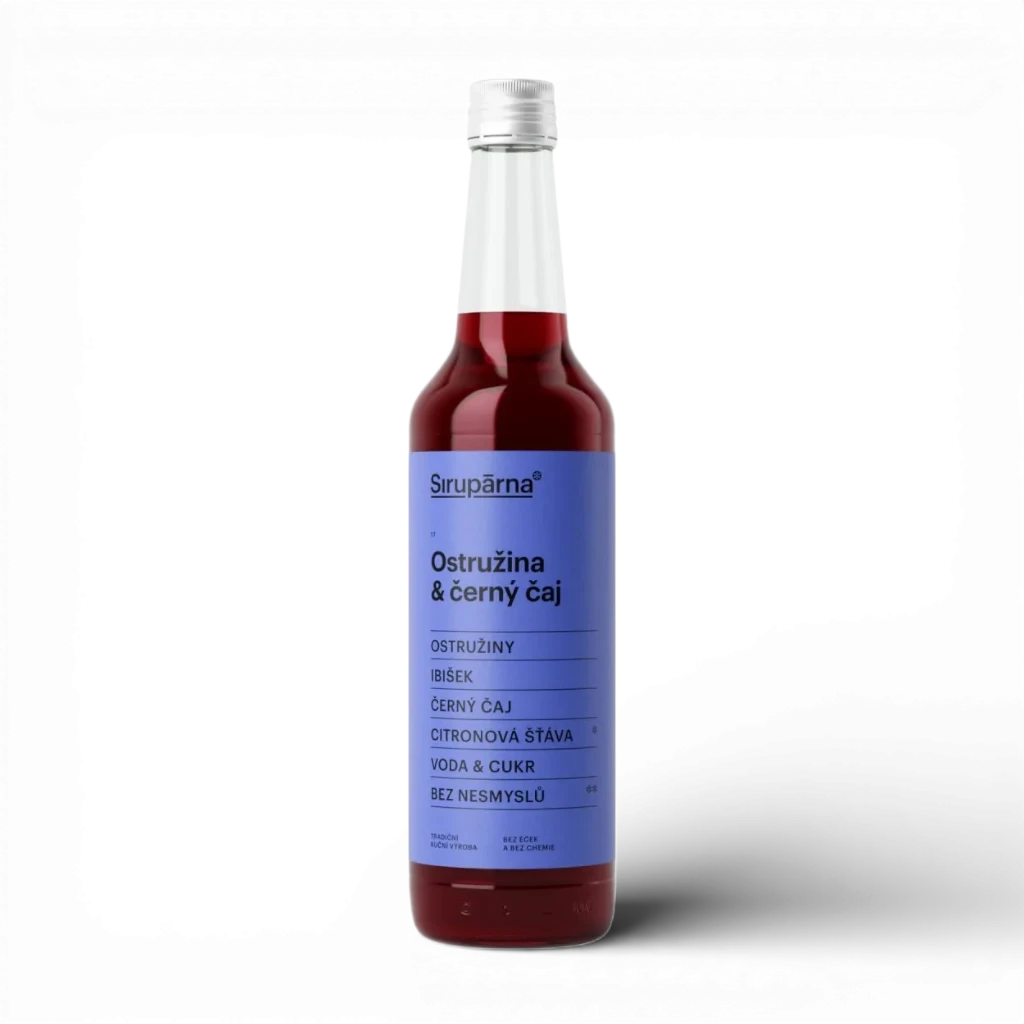 Sirupárna - Ostružina & černý čaj sirup 0,5L