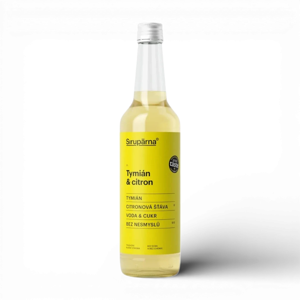 Sirupárna - Tymián & citron sirup 0,5L