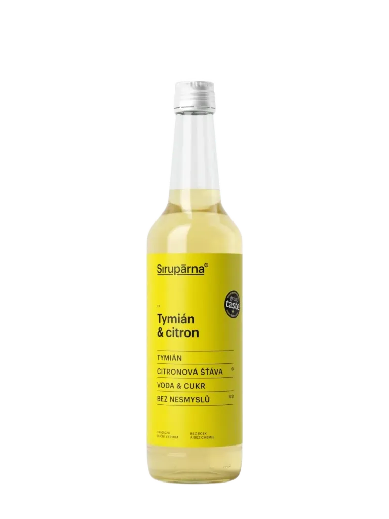 Sirupárna - Tymián & citron sirup 0,5L