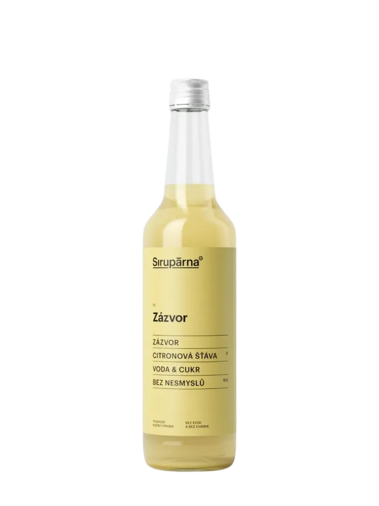 Sirupárna - Zázvorový sirup  0,5L