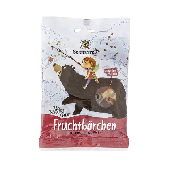 Sonnentor -  Ovocní medvídci - želé s ovocnou příchutí bio 100g