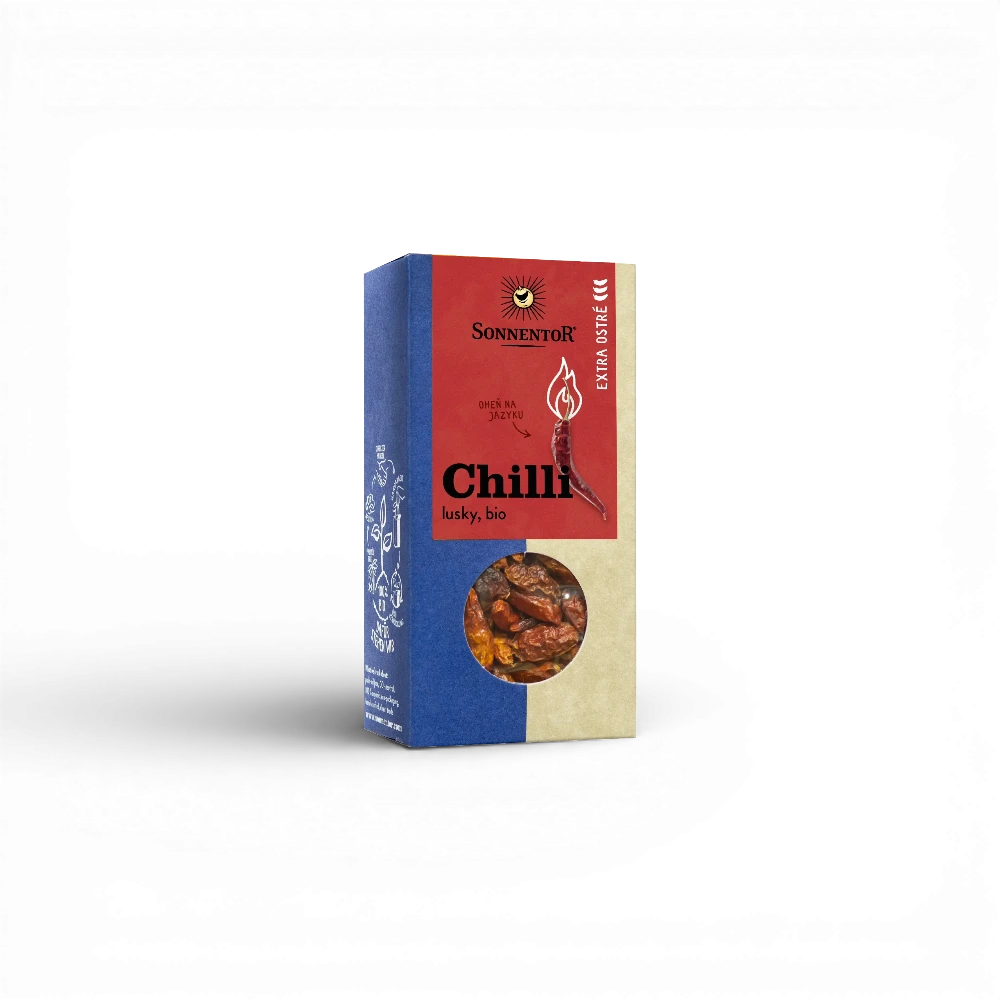 Sonnentor - Chilli bio extra ostré, lusky 25g