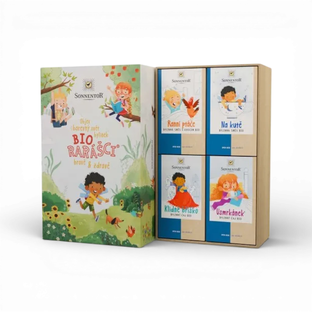 Sonnentor - Dárková kazeta čajová - Biorarášci bio, 104,4g porc., dvojkomorový