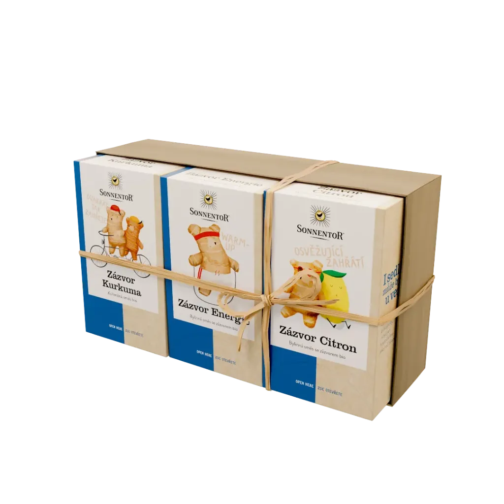Sonnentor - Dárkové balení 3 čajů - Zázvorové trio 97,2g