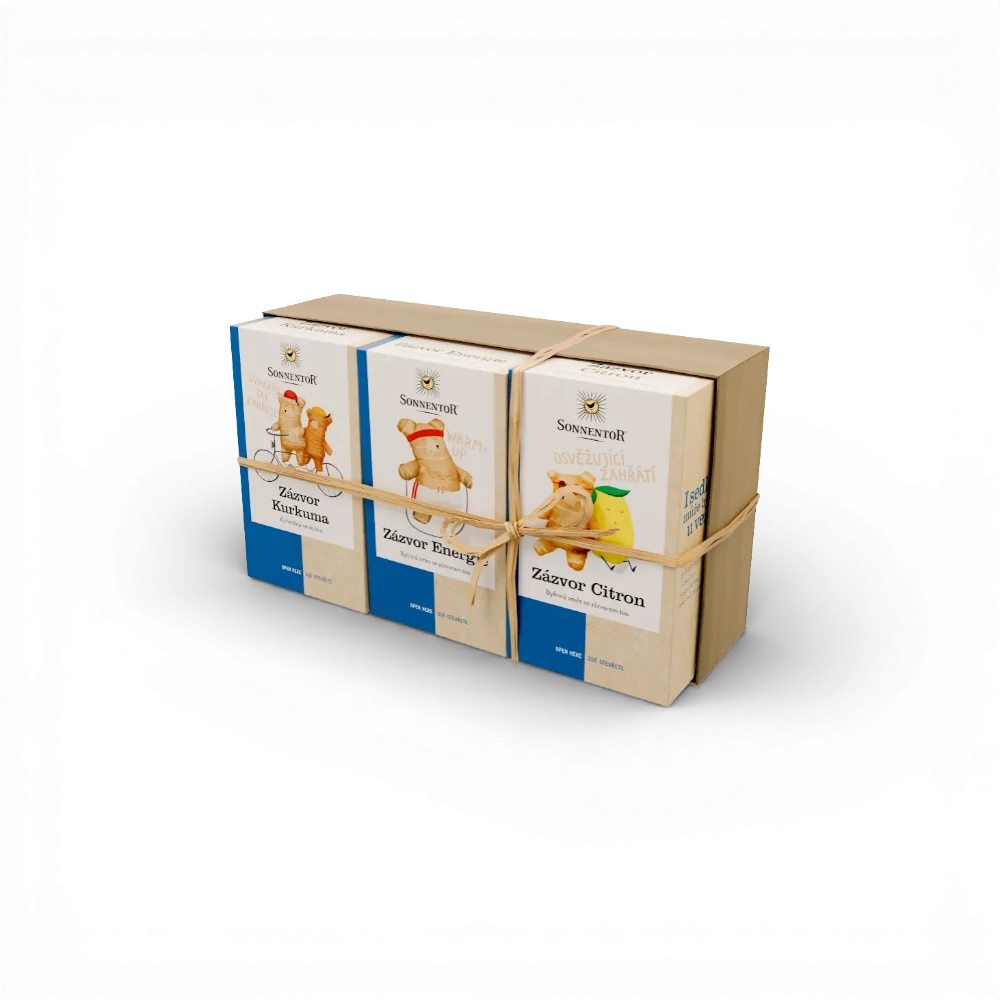 Sonnentor - Dárkové balení 3 čajů - Zázvorové trio 97,2g