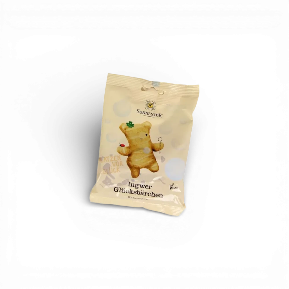 Sonnentor - Gumoví medvídci se zázvorem - Štěstí bio 100g