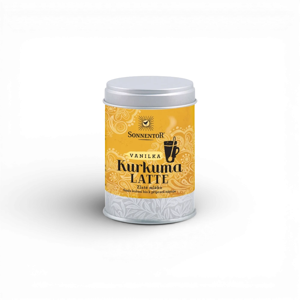 Sonnentor - Kurkuma Latte - vanilka bio 60g dóza