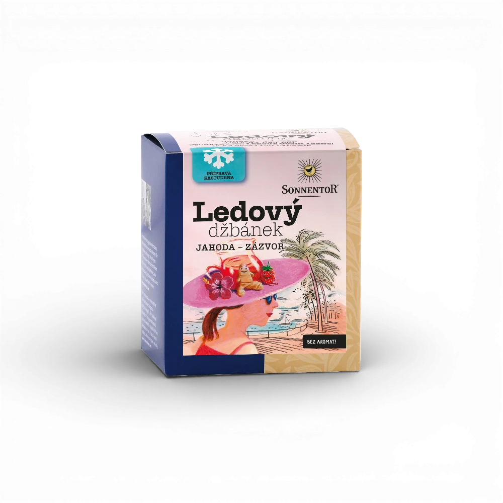 [08003] Sonnentor - Ledový džbánek - Jahoda-zázvor bio 44,8 g