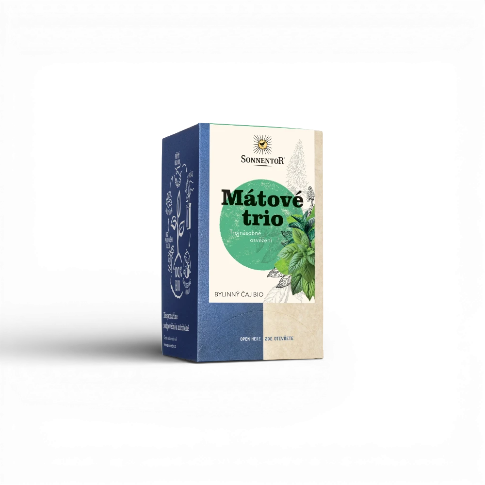 Sonnentor - Mátové trio bio 21,6 g porc. dvoukomorový