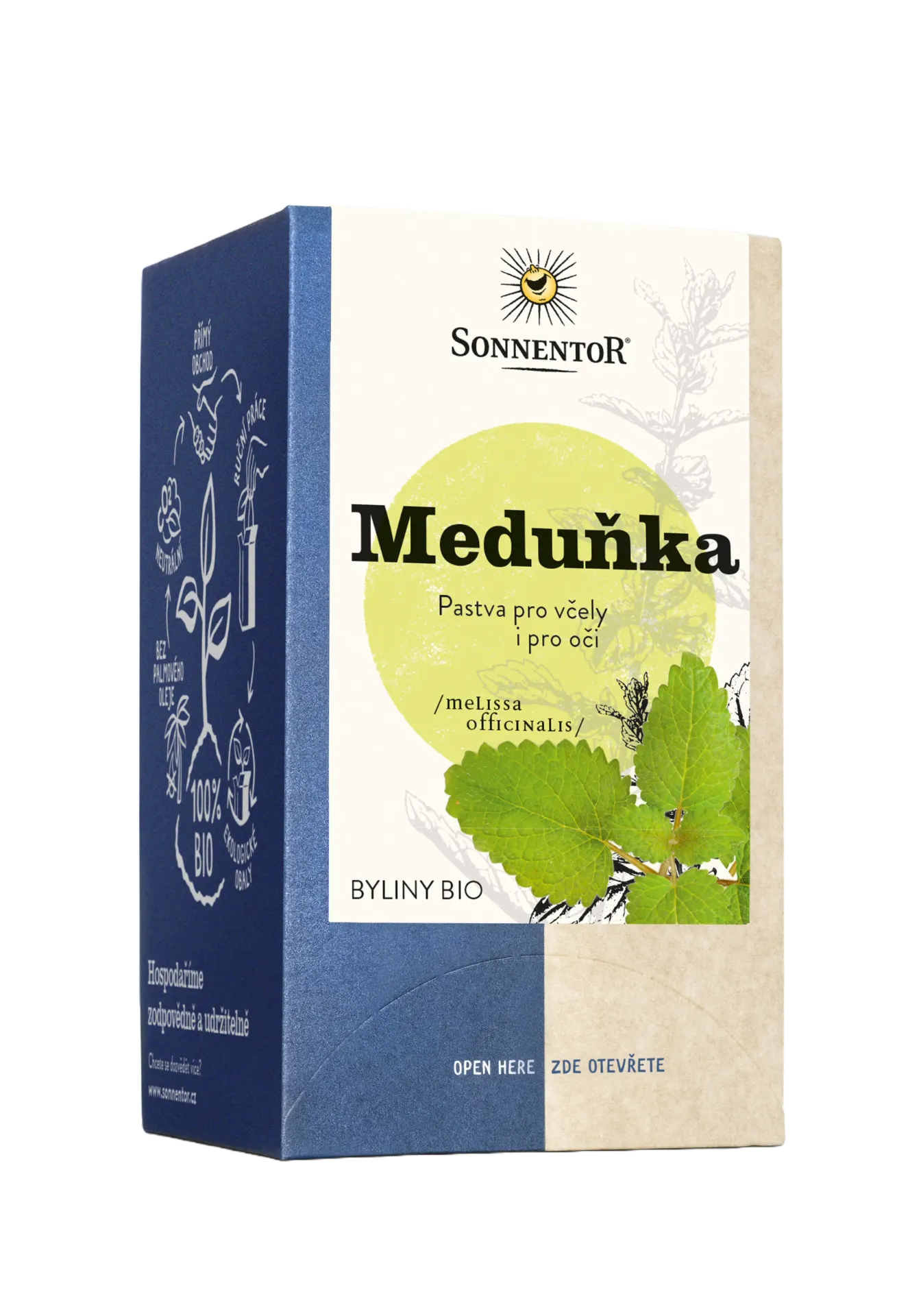 Sonnentor - Meduňka bio 21,6g porc. dvoukomorový