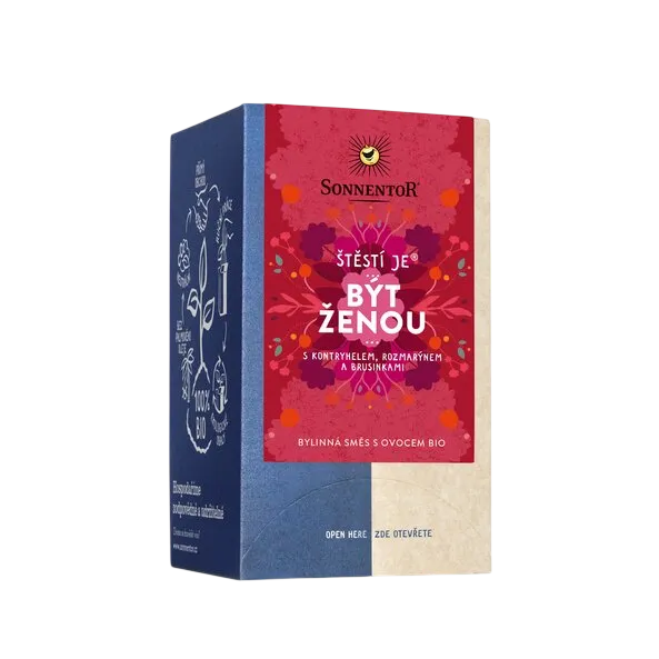 Sonnentor - Štěstí je * být ženou bio 30,6g porc. dvoukomorový