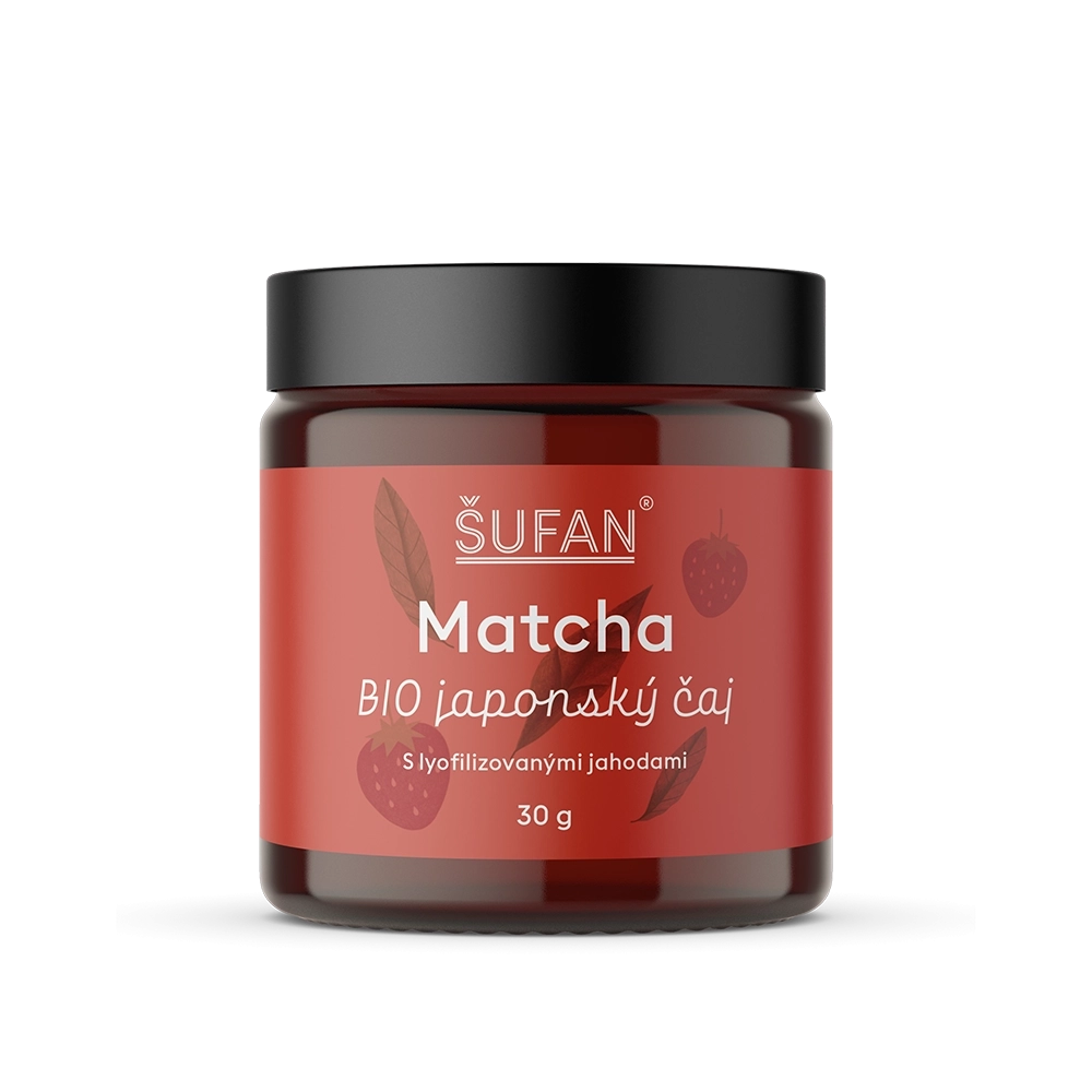 Šufan -  BIO japonský čaj Matcha s jahodou 30g