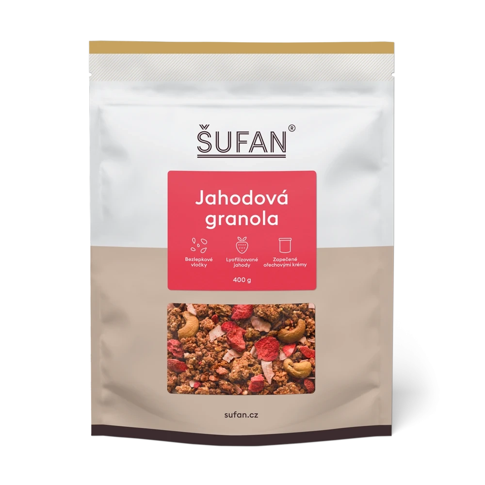 Šufan - Granola jahodová sáček 400 g