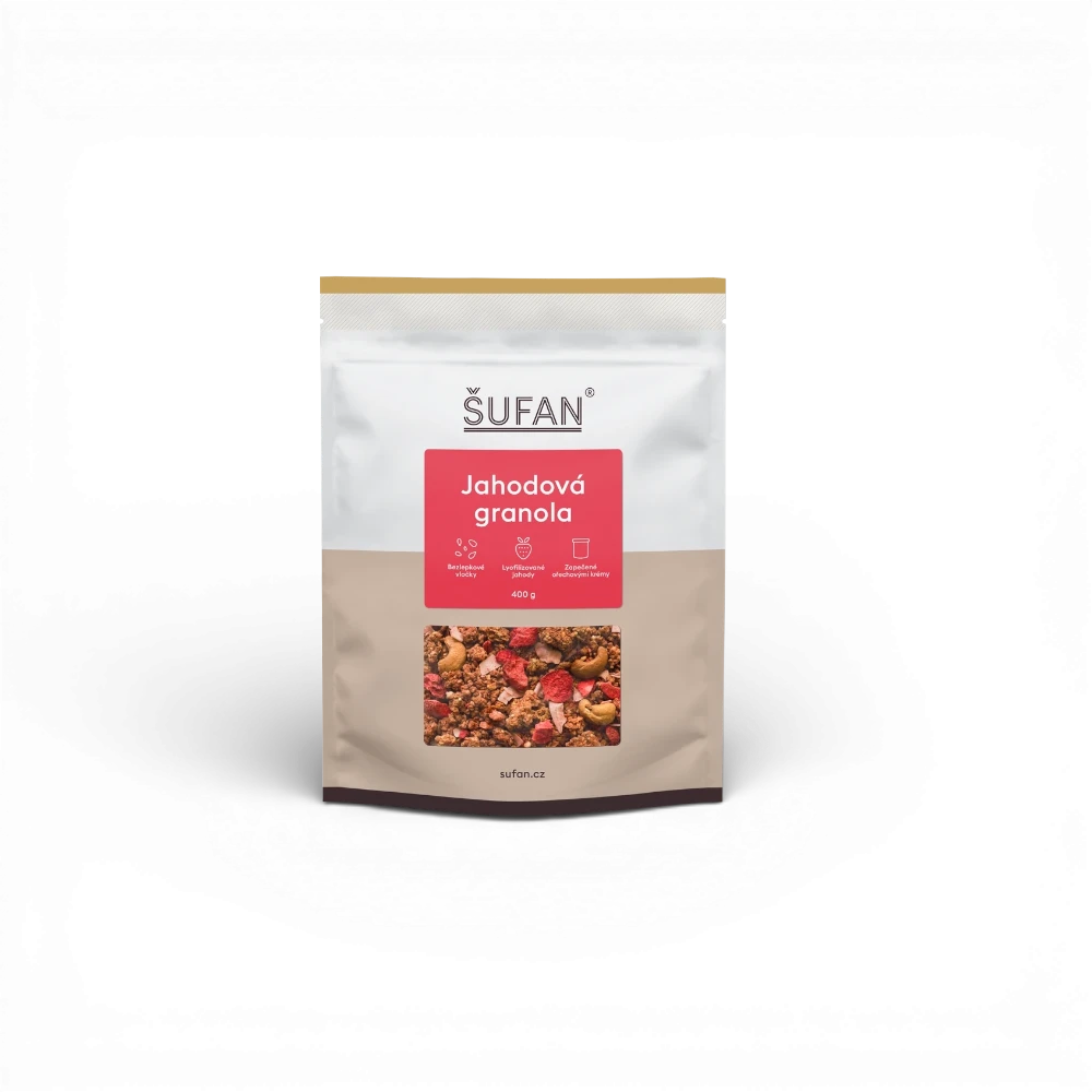 [SU-GRA-D-0007] Šufan - Granola jahodová sáček 400 g