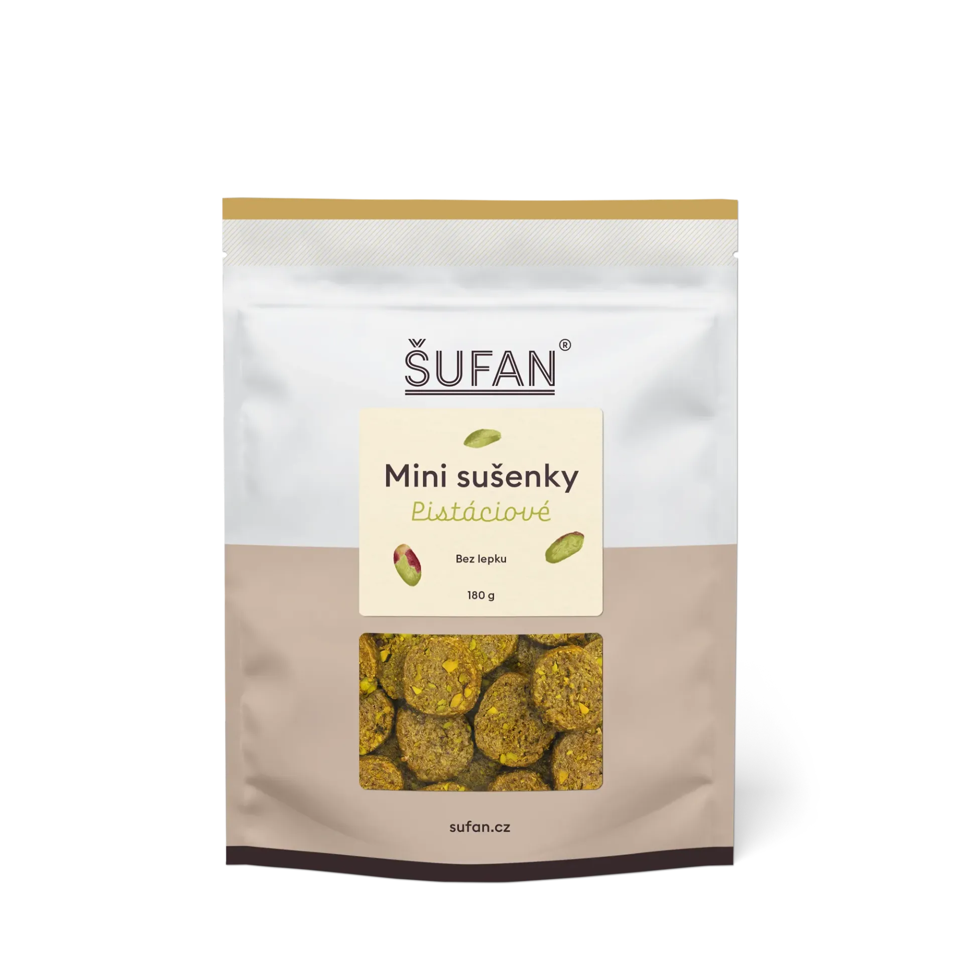 Šufan - Mini sušenky pistáciové 180 g