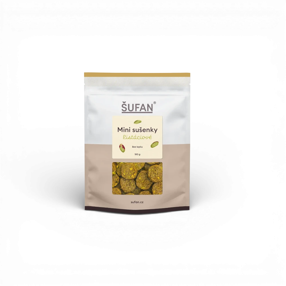 Šufan - Mini sušenky pistáciové 180 g