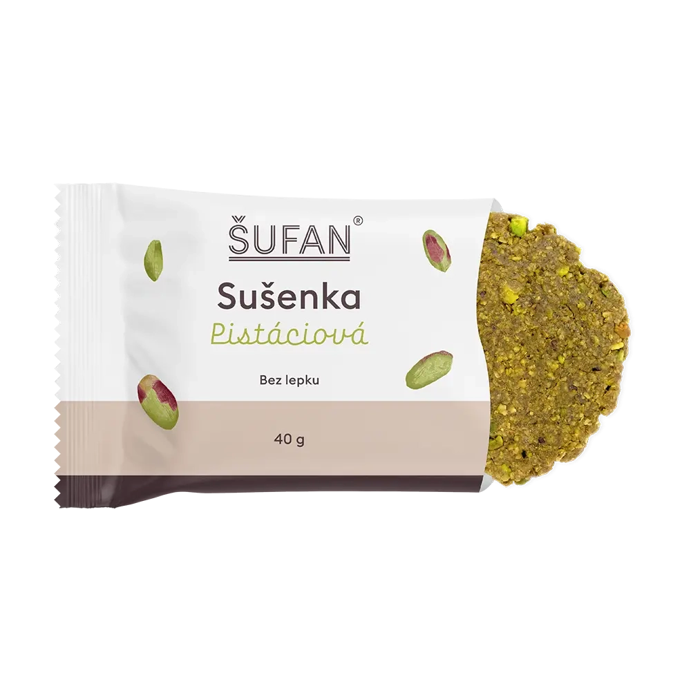 Šufan - Sušenka pistáciová , bez lepku 40g