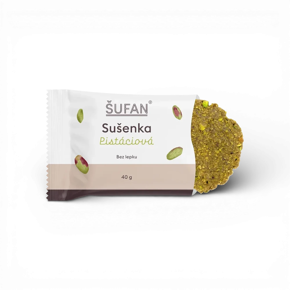 [SU-SUK-B-0009] Šufan - Sušenka pistáciová , bez lepku 40g