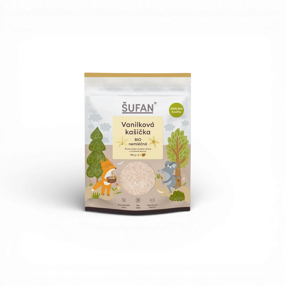 Šufan - Vanilková kašička BIO nemléčná  180g